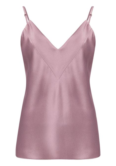 Lilac ivory spaghetti-strap satin top Forte Forte - women FORTE FORTE | Top | 128724015